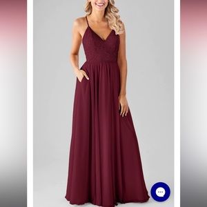 Kennedy Blue Bridesmaid Dress- Bordeaux